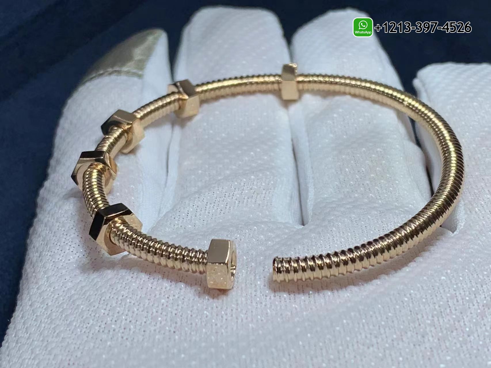 pu5ijd1xy1n Best Sellers 1:1 Quality Cheap Custom Made Cartier Pure 18k Rose Gold Ecrou de Cartier Screws Bracelet - High Quality 18k Gold and Diamond Luxury Distinctive Collection Designer Jewelry Customized Factory Price - Image 4