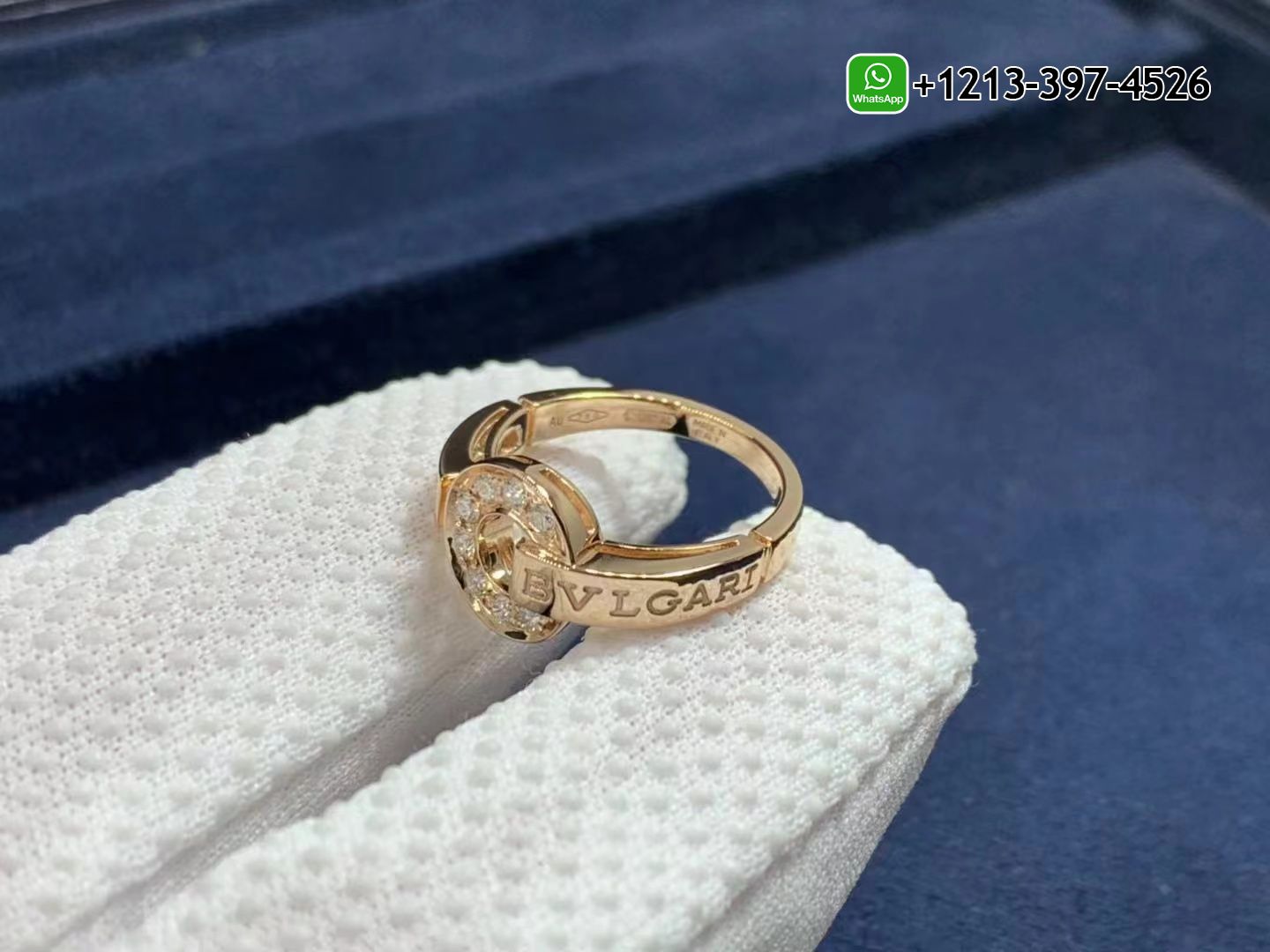 pv0vgm43q2w Best Sellers 1:1 Quality Cheap Custom Made Bvlgari 18k Rose Gold Set With Pavé Diamonds Ring - High Quality 18k Gold and Diamond Luxury Distinctive Collection Designer Jewelry Customized Factory Price - Image 2