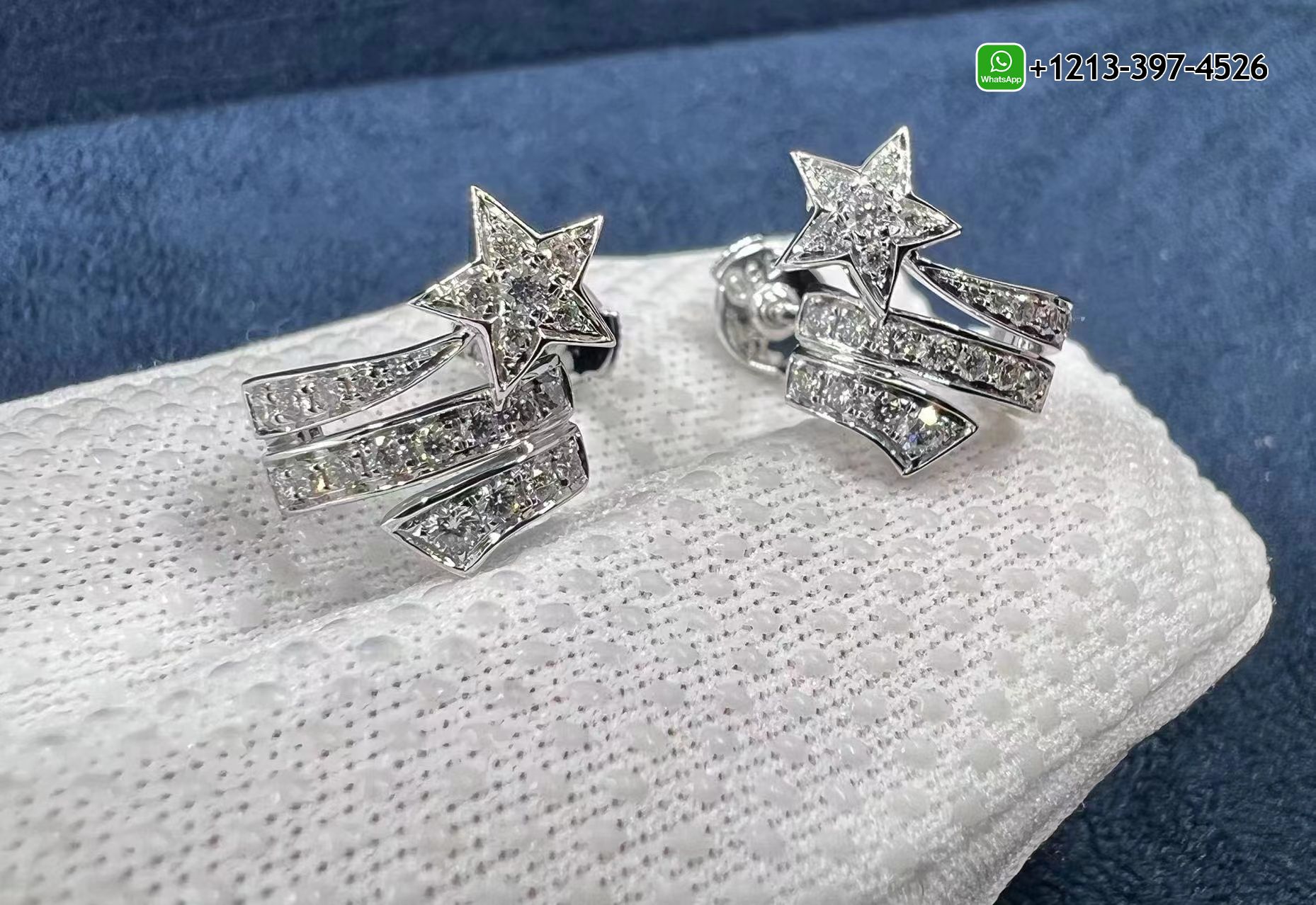 q3251yfbpja Quality 1:1 Copy Chanel étoile Filante 18K White Gold Diamond Earrings - High Quality 18k Gold and Diamond Luxury Distinctive Collection Designer Jewelry Customized Factory Price - Image 5