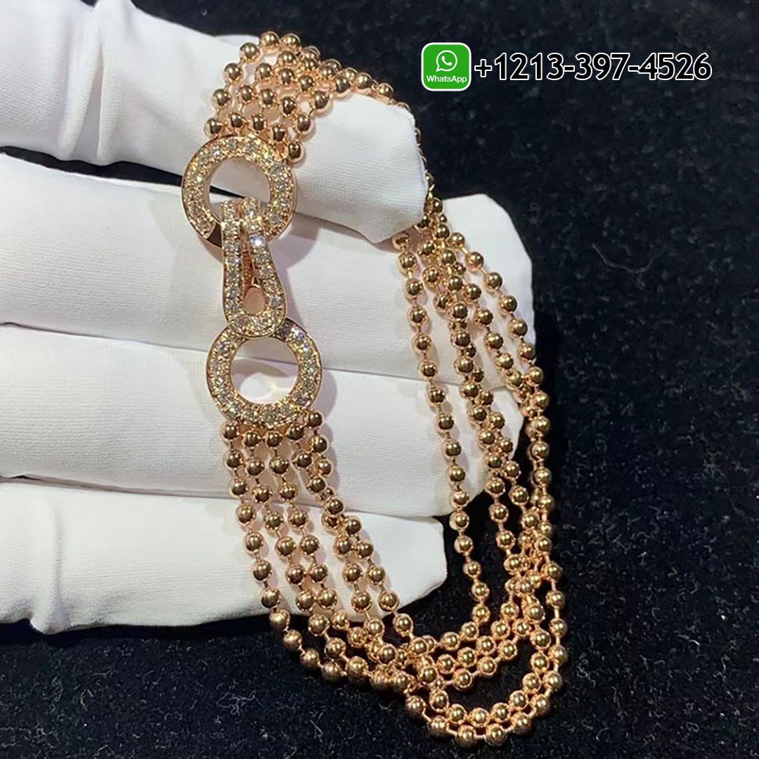 q4tm2whnkz4 Best Sellers 1:1 Quality Cartier Agrafe 18k Rose Gold Pave Diamonds Tassel Bracelet - High Quality 18k Gold and Diamond Luxury Distinctive Collection Designer Jewelry Customized Factory Price - Image 10