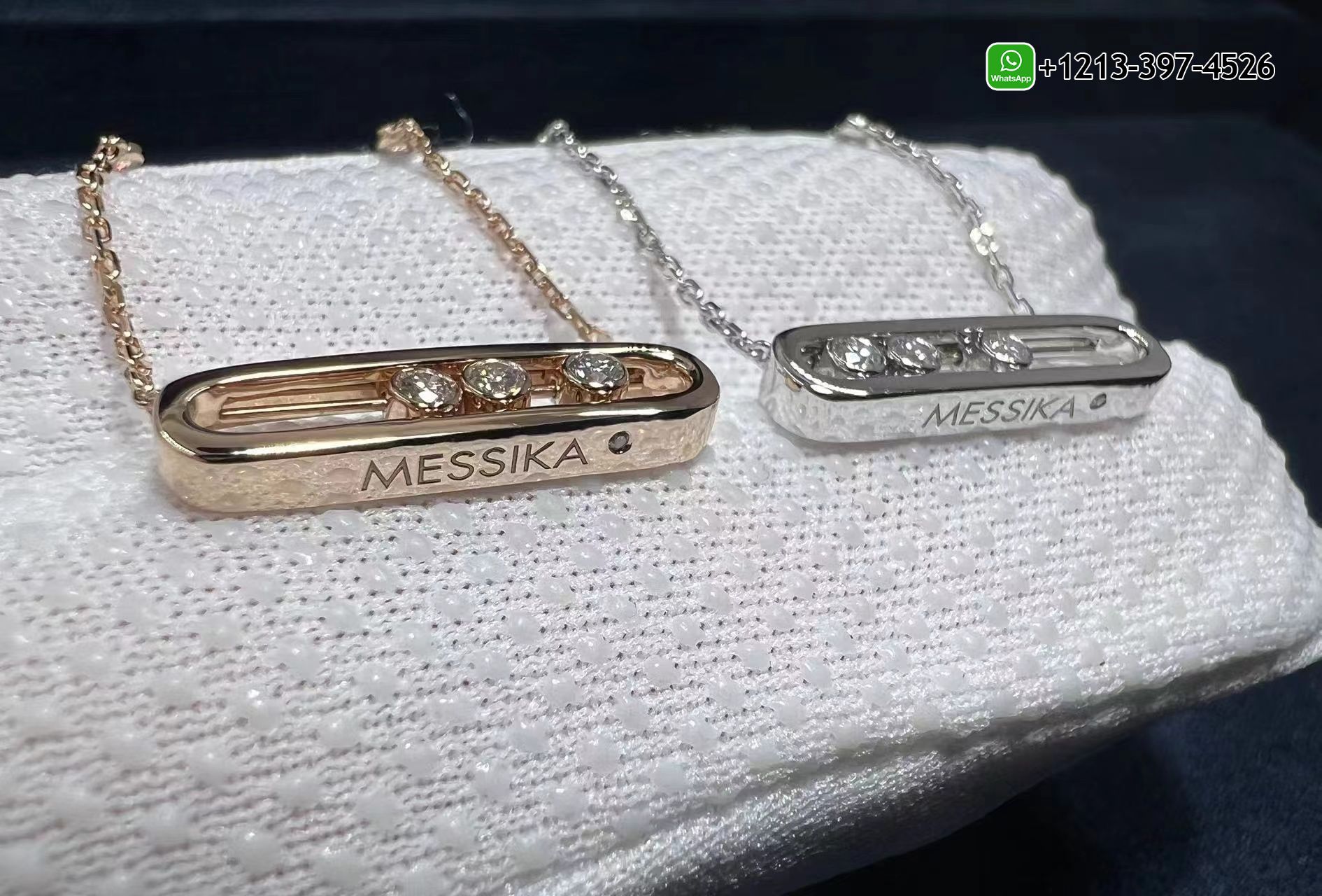 qhwl1icjtqh Best Sellers 1:1 Quality Cheap Custom Made Messika Baby Move 18K White Gold Diamond Necklace - High Quality 18k Gold and Diamond Luxury Distinctive Collection Designer Jewelry Customized Factory Price - Image 3