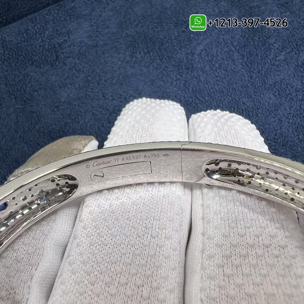 qo2zhjvwkki Best Sellers 1:1 Quality Cheap Custom Made Cartier 18k White Gold Full Pave Diamonds Sapphires Emerald Onyx Panthere de Cartier Bracelet - High Quality 18k Gold and Diamond Luxury Distinctive Collection Designer Jewelry Customized Factory Price - Image 3