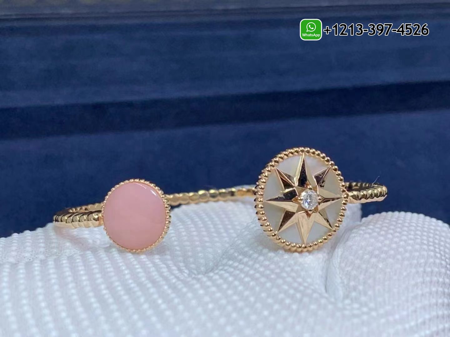 qptjbdwlo2i Best Sellers 1:1 Quality Cheap Custom Made Dior 18K Mother of Pearl, Opal & Diamond Rose des Vents Bracelet - High Quality 18k Gold and Diamond Luxury Distinctive Collection Designer Jewelry Customized Factory Price - Image 2