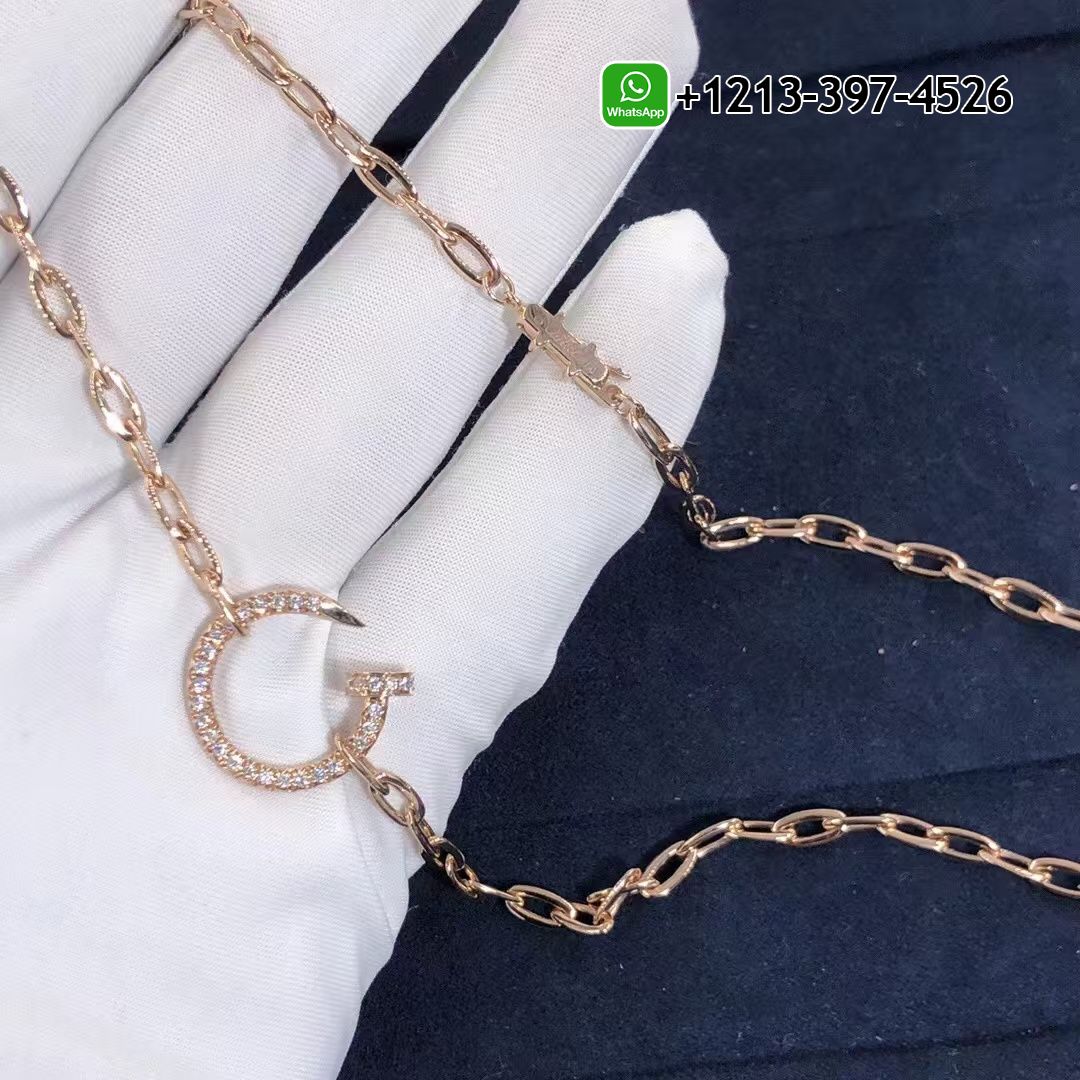 Cartier Juste un Clou Chain 18K Rose Gold Diamonds Necklace N7413500 - High Quality 18k Gold and Diamond Luxury Distinctive Collection Designer Jewelry Customized Factory Price Qqnouqzaxbb
