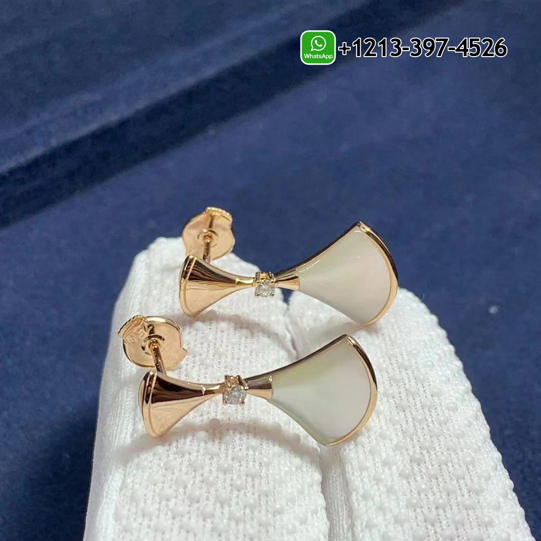 qus30xrevpr Best Sellers 1:1 Quality Cheap Custom Made Bvlgari Divas’ Dream 18K Rose Gold Set With Mother-Of-Pearl Elements Diamonds Earrings - High Quality 18k Gold and Diamond Luxury Distinctive Collection Designer Jewelry Customized Factory Price