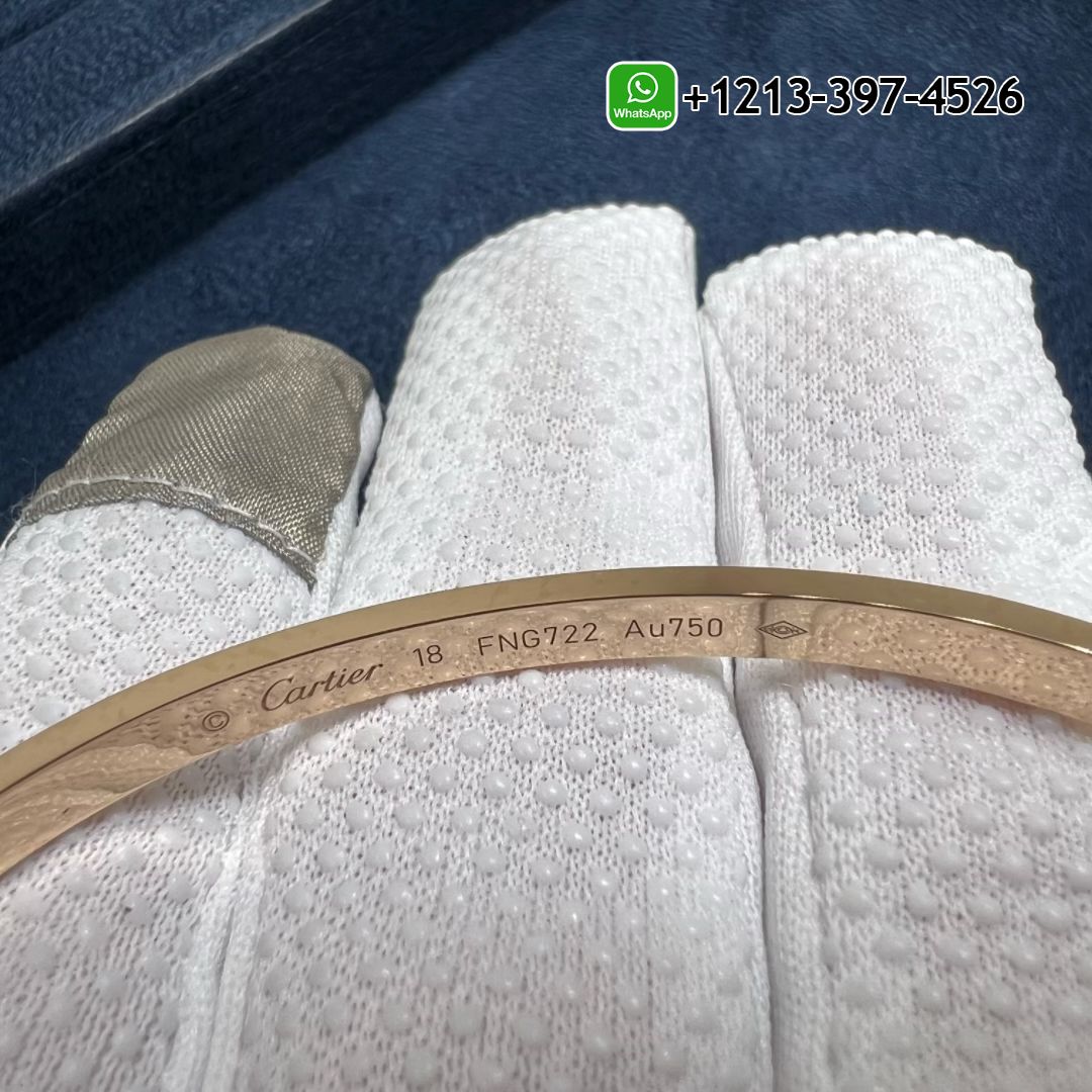 qv5mud0aiuk Custom Made Top Quality Cartier 18K Rose Gold Diamond Paved Small Model LOVE Bracelet - High Quality 18k Gold and Diamond Luxury Distinctive Collection Designer Jewelry Customized Factory Price - Image 3