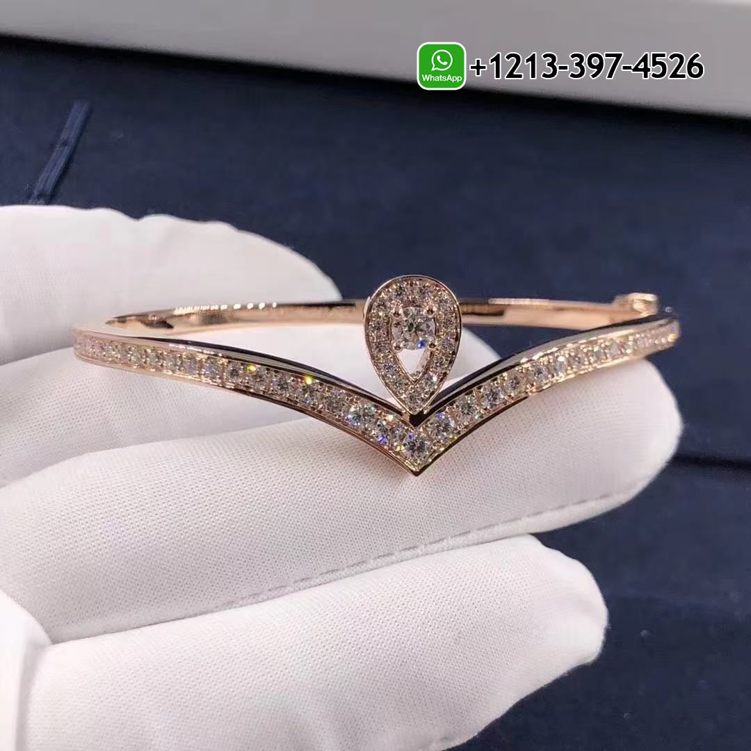 r213adbxfcl Custom Made Best Sellers Quality 1:1 Chaumet Joséphine Aigrette 18K Rose Gold Diamonds Bracelet - High Quality 18k Gold and Diamond Luxury Distinctive Collection Designer Jewelry Customized Factory Price