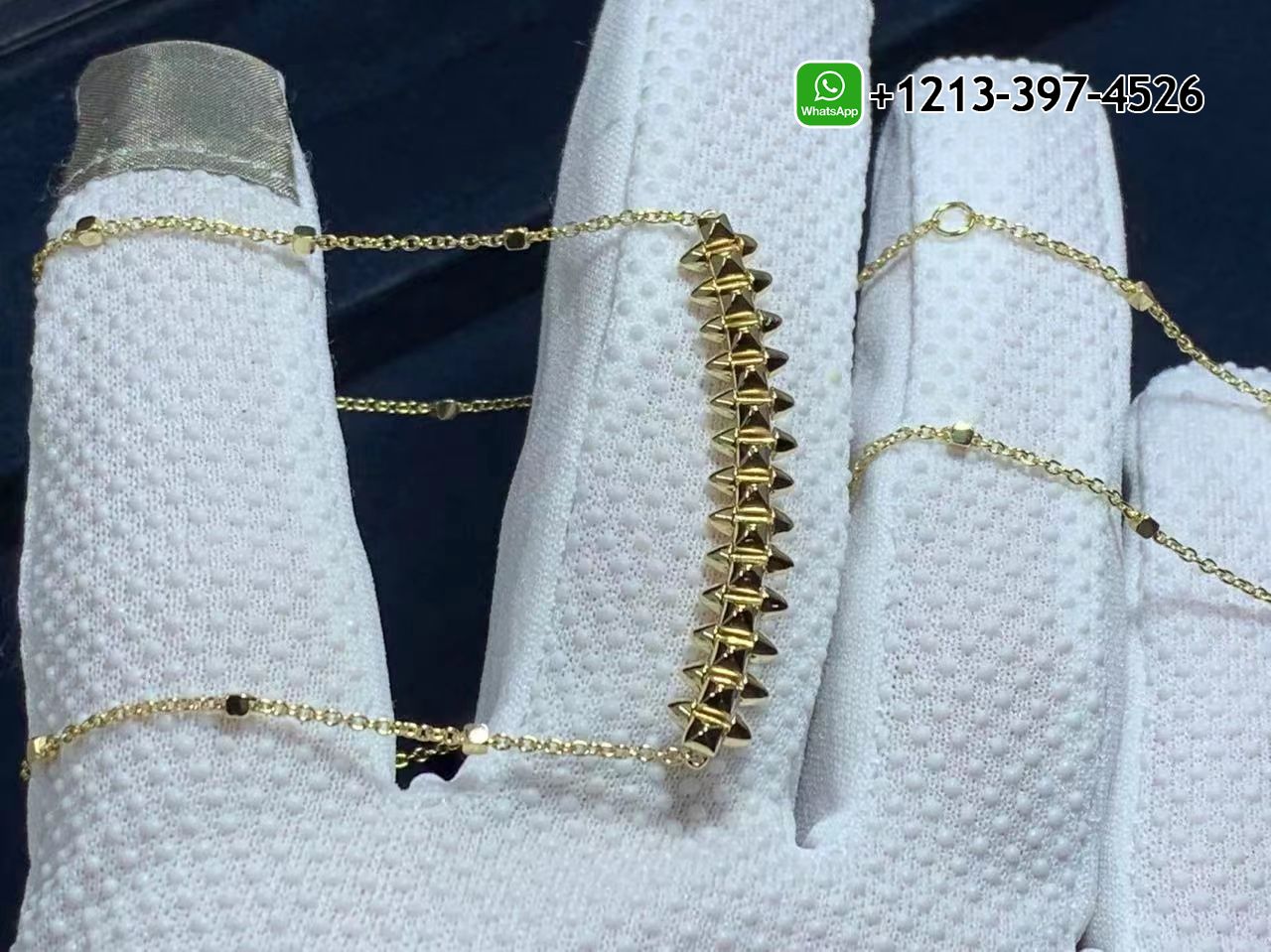 r2cikve2l2v Custom Made Best Quality 1:1 Cheap Cartier Clash De Cartier 18K Yellow Medium Model Necklace - High Quality 18k Gold and Diamond Luxury Distinctive Collection Designer Jewelry Customized Factory Price - Image 4