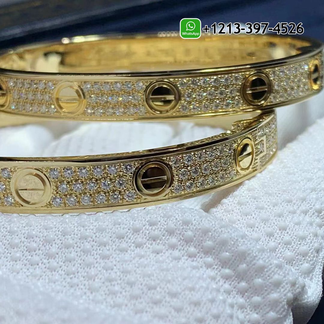 r2tchkbwz5u Best Sellers 1:1 Quality Cheap Custom Made Cartier 18k Yellow Gold with Pave Diamonds LOVE Bracelet - High Quality 18k Gold and Diamond Luxury Distinctive Collection Designer Jewelry Customized Factory Price