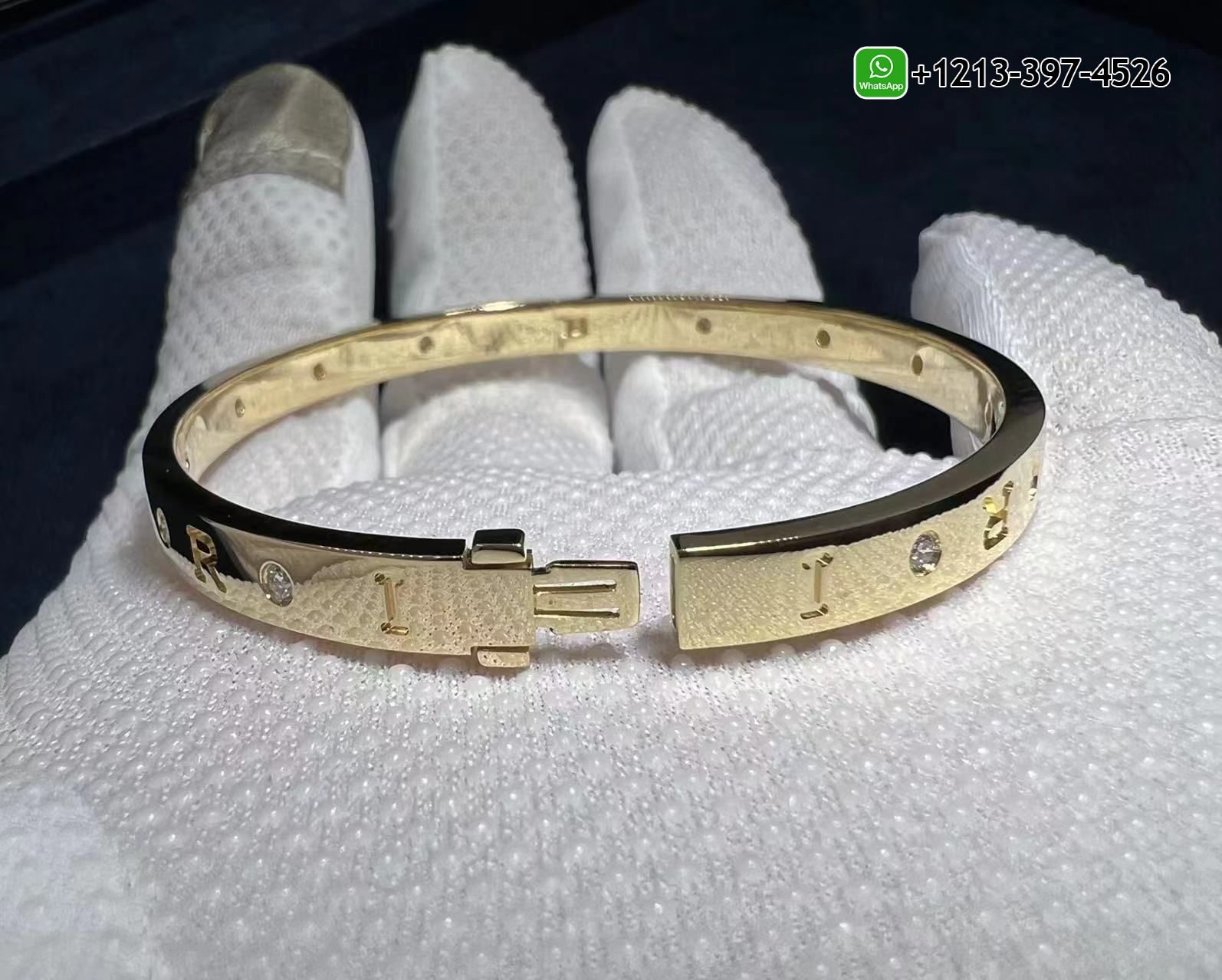 rbgkvvvbedu 1:1 Copy Bulgari BVLGARI 18K Yellow Gold Diamond Bracelet - High Quality 18k Gold and Diamond Luxury Distinctive Collection Designer Jewelry Customized Factory Price - Image 4