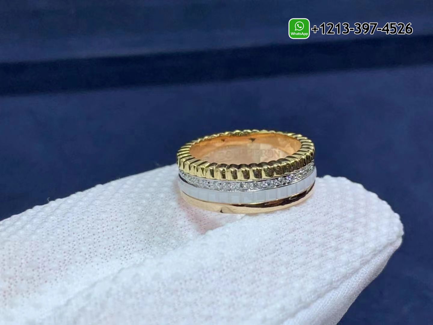 roe4p0hzyle Custom Made Best Quality 1:1 Cheap Boucheron Quatre Classique 18K Gold Small Ring - High Quality 18k Gold and Diamond Luxury Distinctive Collection Designer Jewelry Customized Factory Price - Image 2