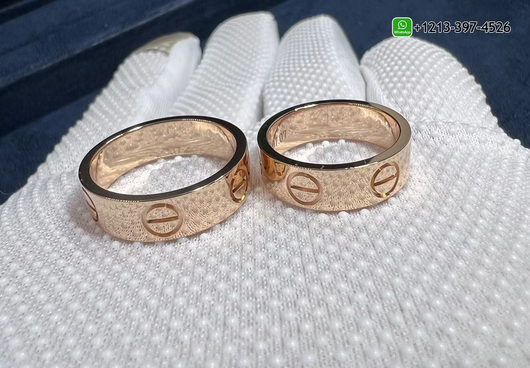 rqq3o3xqbru 1:1 Highest Quality Cartier Love Solid 18k Rose Gold 5.5MM Band Ring - High Quality 18k Gold and Diamond Luxury Distinctive Collection Designer Jewelry Customized Factory Price - Image 6