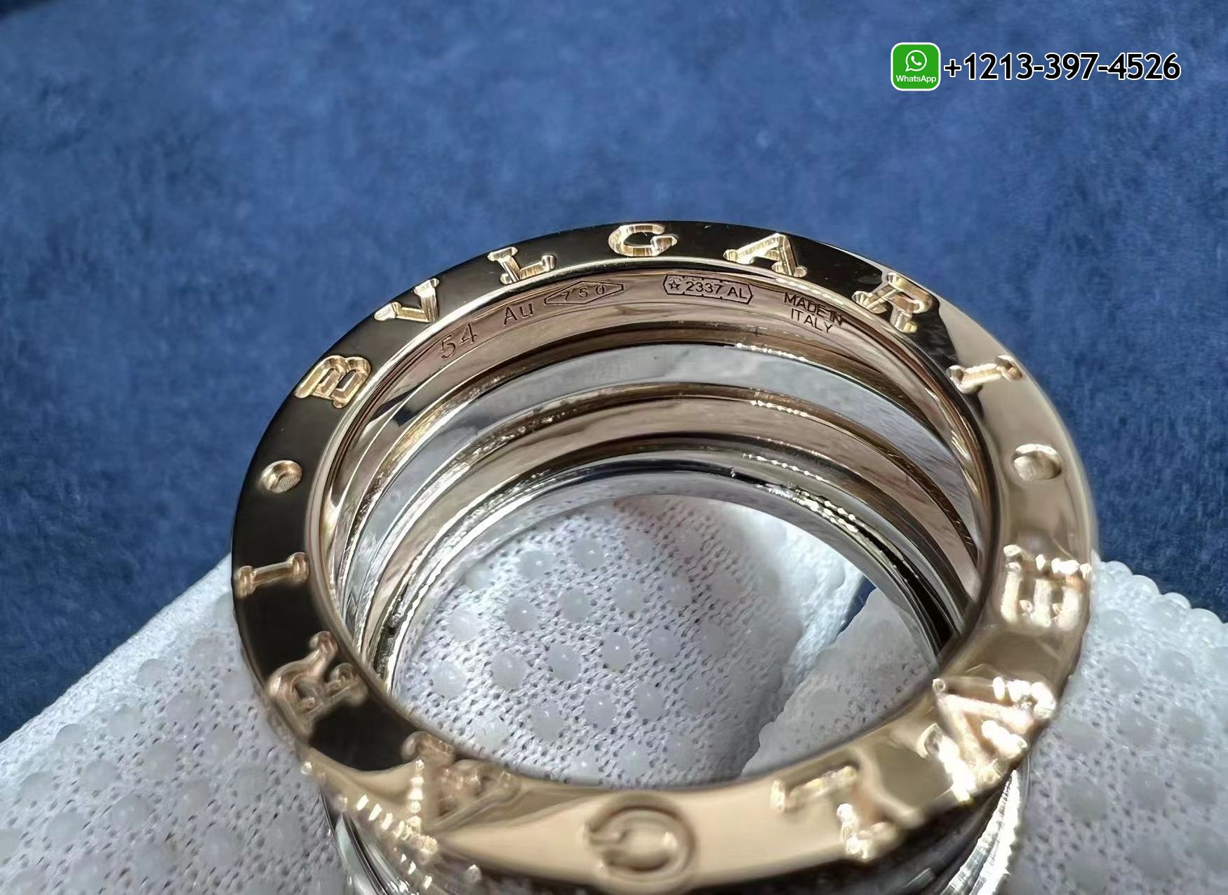 satuvtlounz Best Sellers 1:1 Quality Cheap Custom Made Bvlgari B.Zero1 18kt Rose Gold and White Gold With Diamonds Ring - High Quality 18k Gold and Diamond Luxury Distinctive Collection Designer Jewelry Customized Factory Price - Image 10