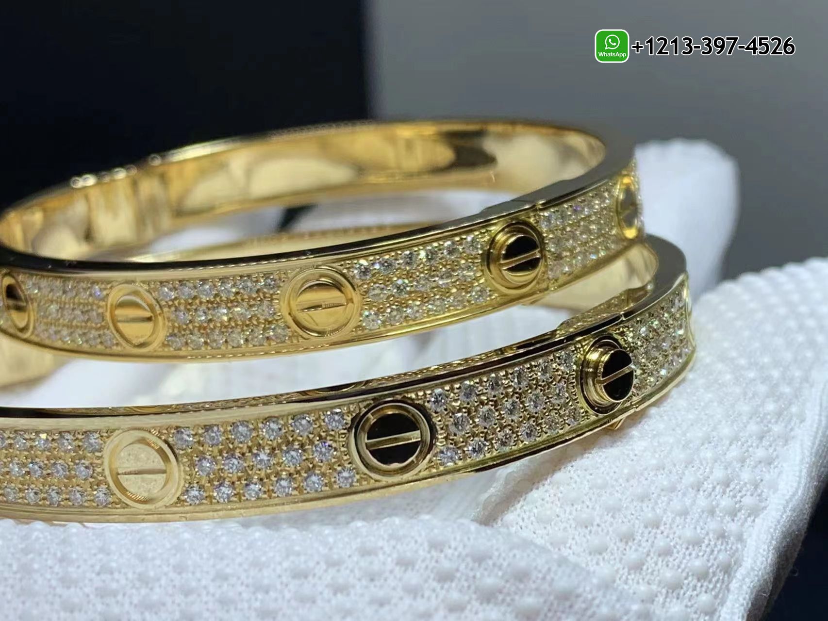 t00kweqcbge Best Sellers 1:1 Quality Cheap Custom Made Cartier 18k Yellow Gold with Pave Diamonds LOVE Bracelet - High Quality 18k Gold and Diamond Luxury Distinctive Collection Designer Jewelry Customized Factory Price - Image 6