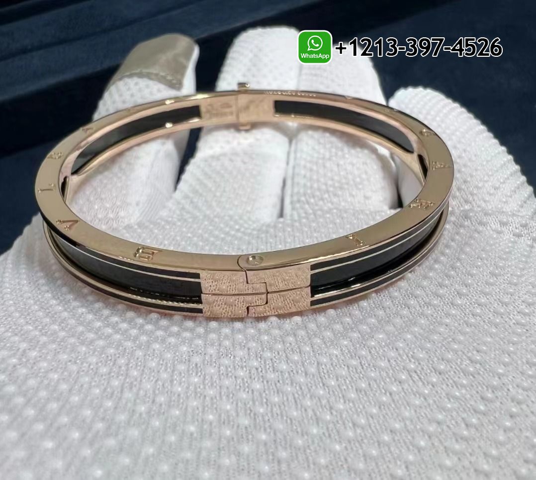 te4k1cgulzg Best Sellers 1:1 Quality Cheap Custom Made Bulgari B.zero1 bracelet in 18 kt rose gold with matte black ceramic - High Quality 18k Gold and Diamond Luxury Distinctive Collection Designer Jewelry Customized Factory Price - Image 7