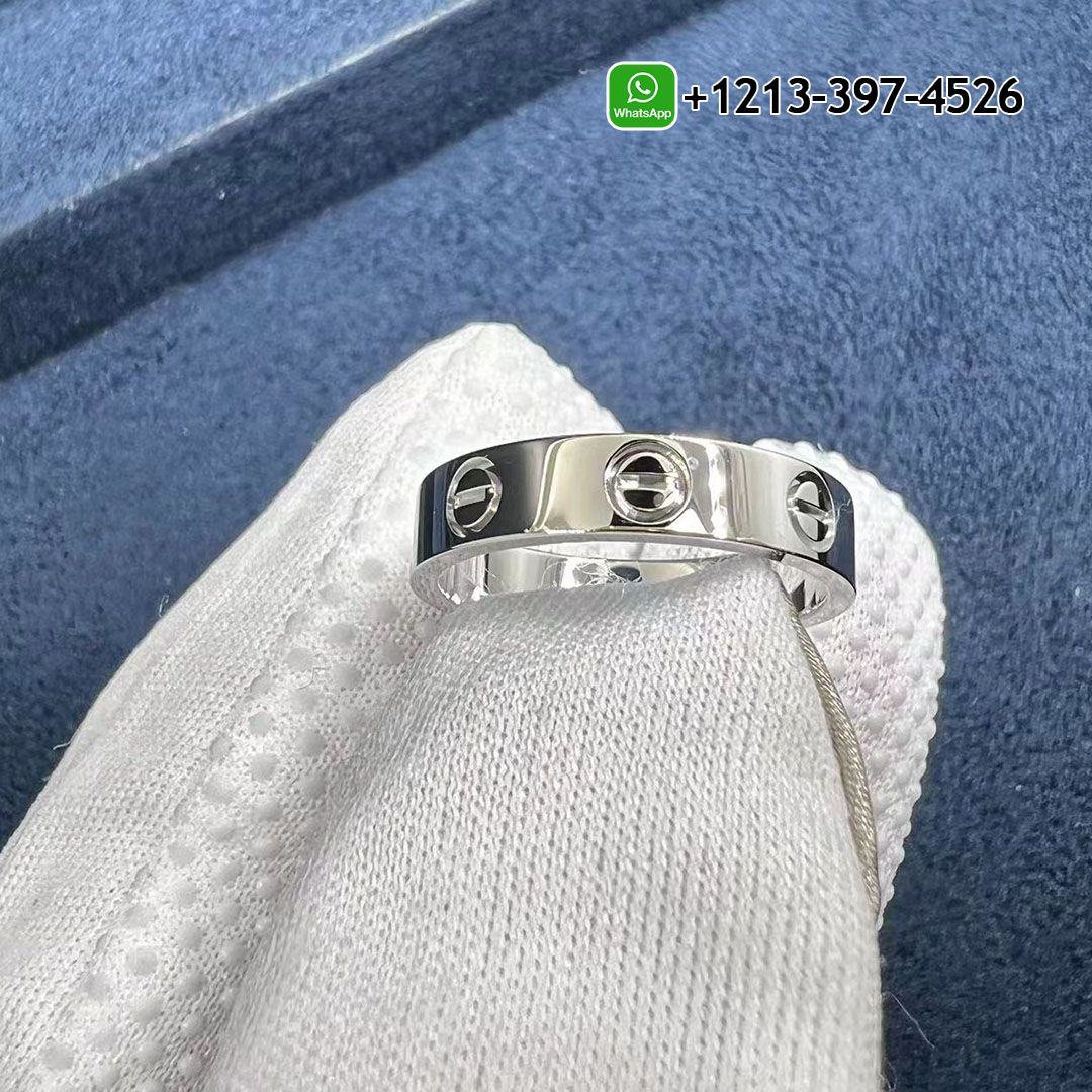 Cartier Love 18k Whie Gold 3.6mm Wedding Band Ring B4085100 - High Quality 18k Gold and Diamond Luxury Distinctive Collection Designer Jewelry Customized Factory Price Tp4plkntbyd