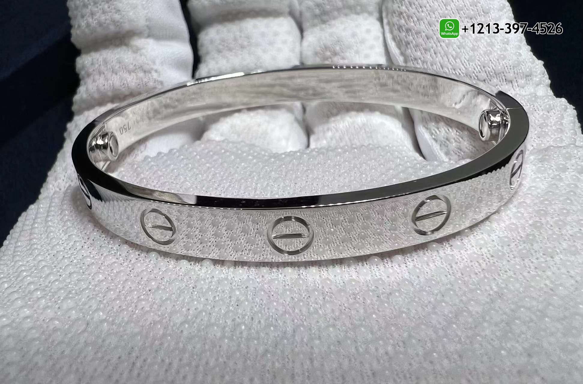 tzbdsjwmgym Best Sellers 1:1 Quality Cheap Custom Made 18 Karat White Gold Cartier Love Bracelet - High Quality 18k Gold and Diamond Luxury Distinctive Collection Designer Jewelry Customized Factory Price - Image 5