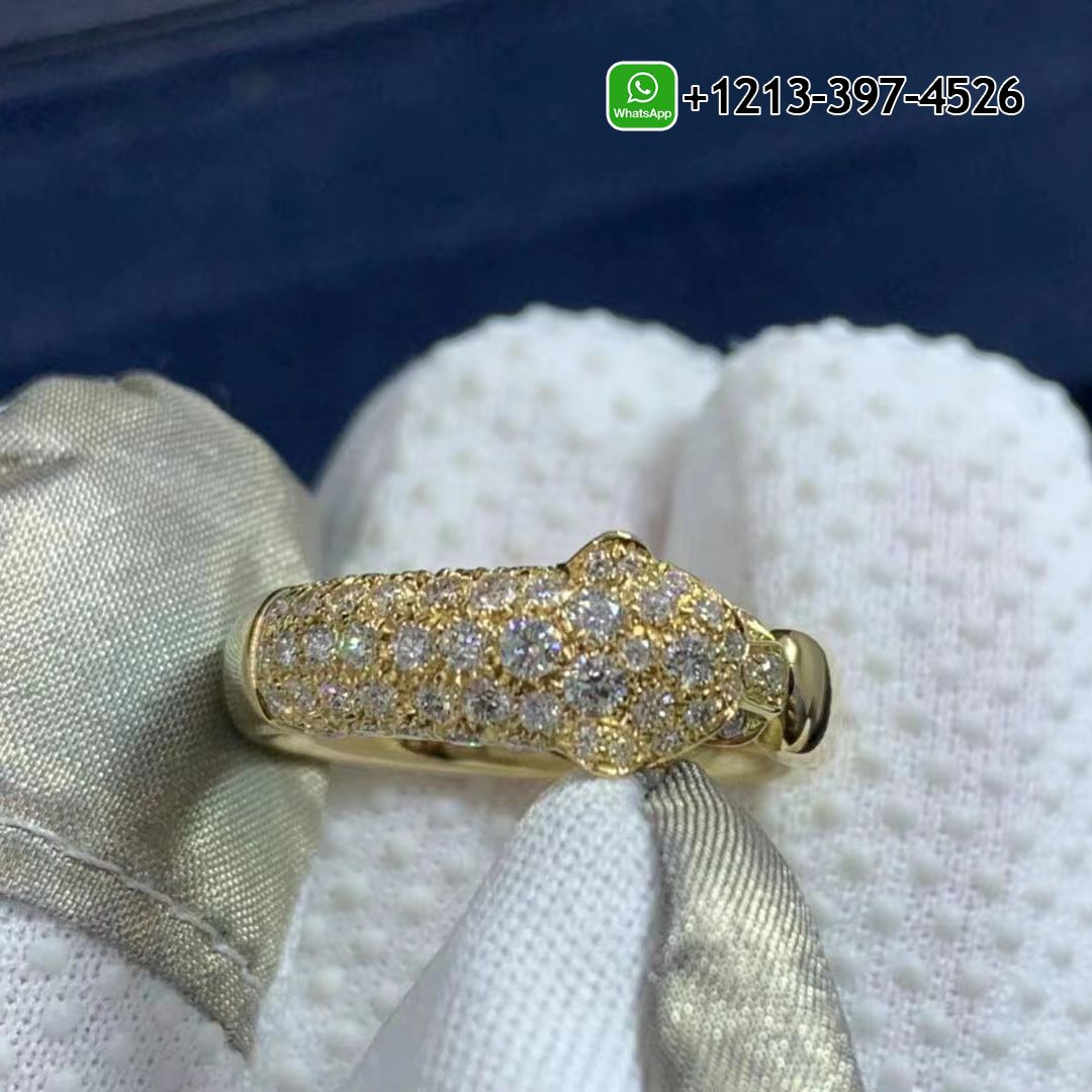 tztexvkzm1y Best Sellers 1:1 Quality Cartier 18K Yellow Gold Diamond Emerald Onyx Panthere De Cartier Ring - High Quality 18k Gold and Diamond Luxury Distinctive Collection Designer Jewelry Customized Factory Price