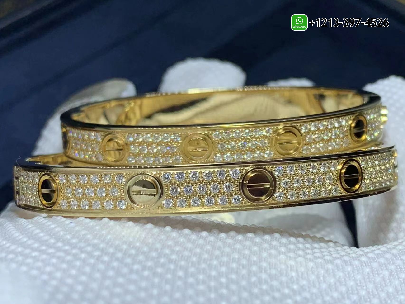 u0zugixfceu Best Sellers 1:1 Quality Cheap Custom Made Cartier 18k Yellow Gold with Pave Diamonds LOVE Bracelet - High Quality 18k Gold and Diamond Luxury Distinctive Collection Designer Jewelry Customized Factory Price - Image 5