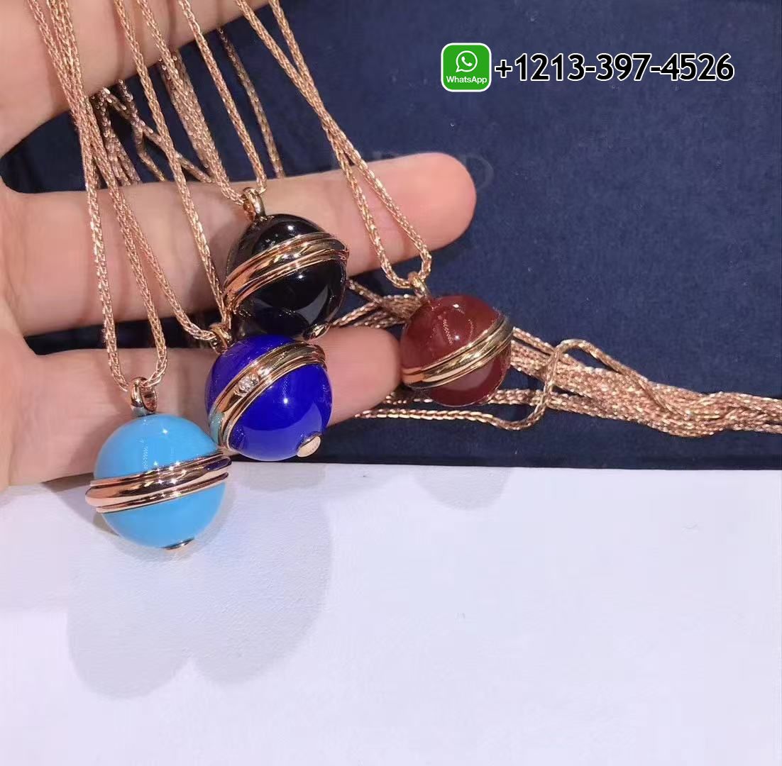 ubati42ltnj Custom Made Best Sellers Quality 1:1 Piaget Possession 18K Rose Gold Turquoise Diamond Pendant Necklace - High Quality 18k Gold and Diamond Luxury Distinctive Collection Designer Jewelry Customized Factory Price - Image 5