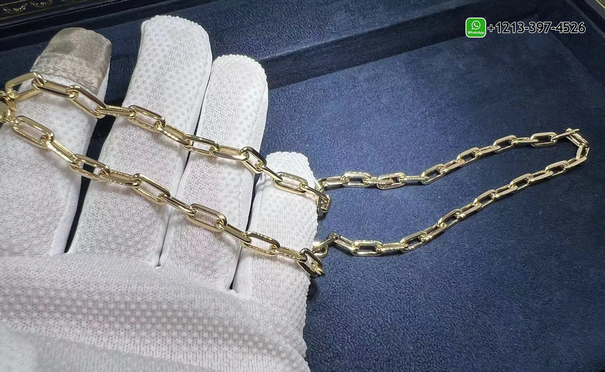 ubrsdw514z5 Best Sellers 1:1 Quality Cheap Custom Made Cartier Santos de Cartier Santos Dumont Chain Necklace - High Quality 18k Gold and Diamond Luxury Distinctive Collection Designer Jewelry Customized Factory Price - Image 8