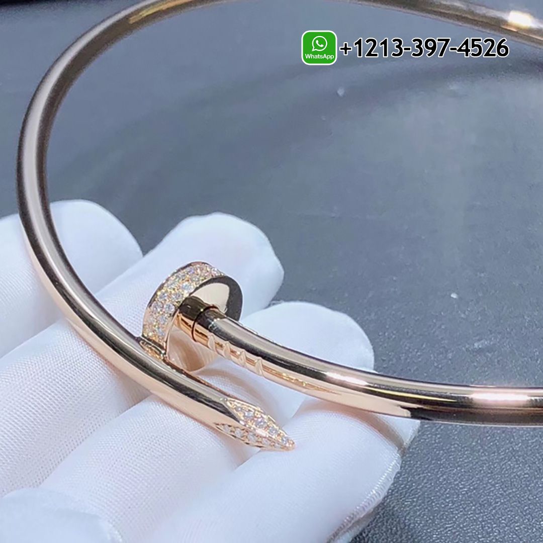 udlaxd0zhzx Custom Made Best Quality 1:1 Cartier 18k Rose Gold Large Model Juste un Clou XL Model Diamond Nail Necklace - High Quality 18k Gold and Diamond Luxury Distinctive Collection Designer Jewelry Customized Factory Price - Image 2