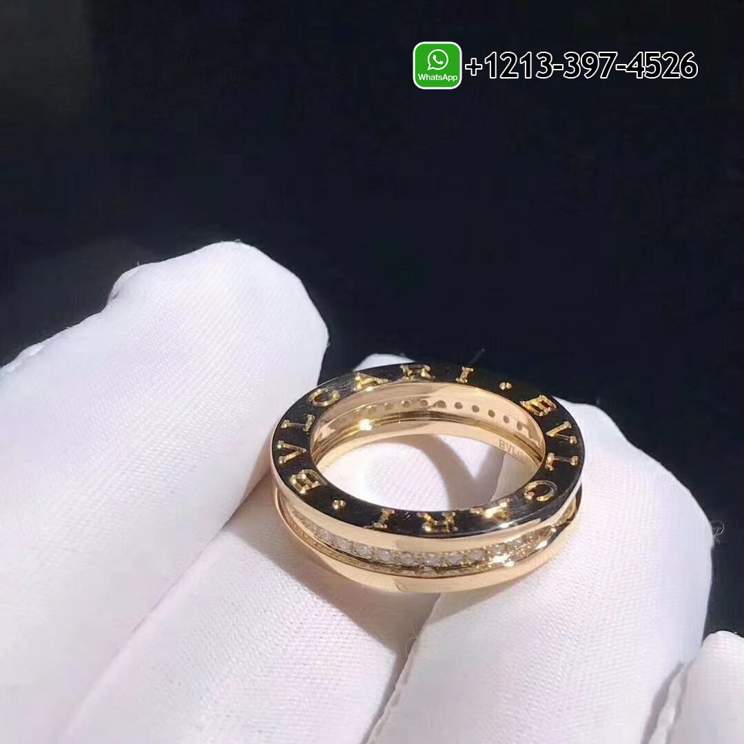 uecoxk3wnwn Custom Made Best Sellers Quality 1:1 Bvlgari B.zero1 Diamond 18k Yellow Gold One-band Ring - High Quality 18k Gold and Diamond Luxury Distinctive Collection Designer Jewelry Customized Factory Price - Image 3