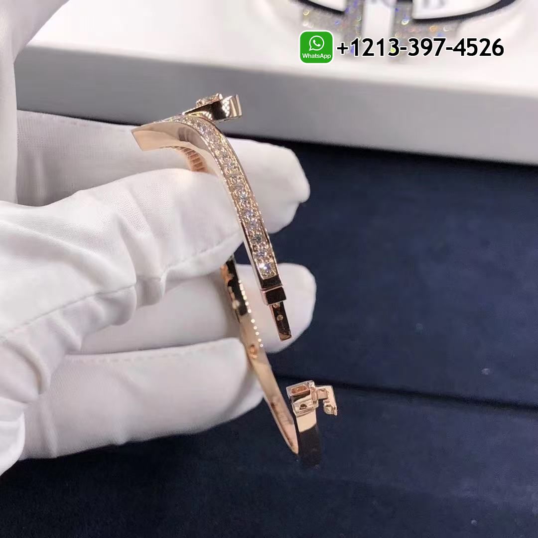 ufj0b3z4f1t Custom Made Best Sellers Quality 1:1 Chaumet Joséphine Aigrette 18K Rose Gold Diamonds Bracelet - High Quality 18k Gold and Diamond Luxury Distinctive Collection Designer Jewelry Customized Factory Price - Image 3