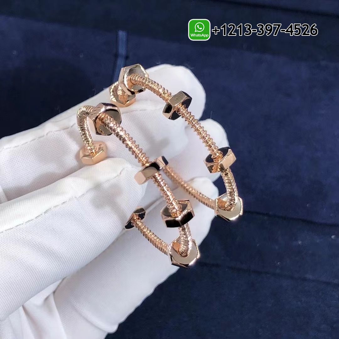ujdaynacn2b Cartier Ecrou De Cartier 18K Rose Gold Earrings B8301408 - High Quality 18k Gold and Diamond Luxury Distinctive Collection Designer Jewelry Customized Factory Price - Image 7