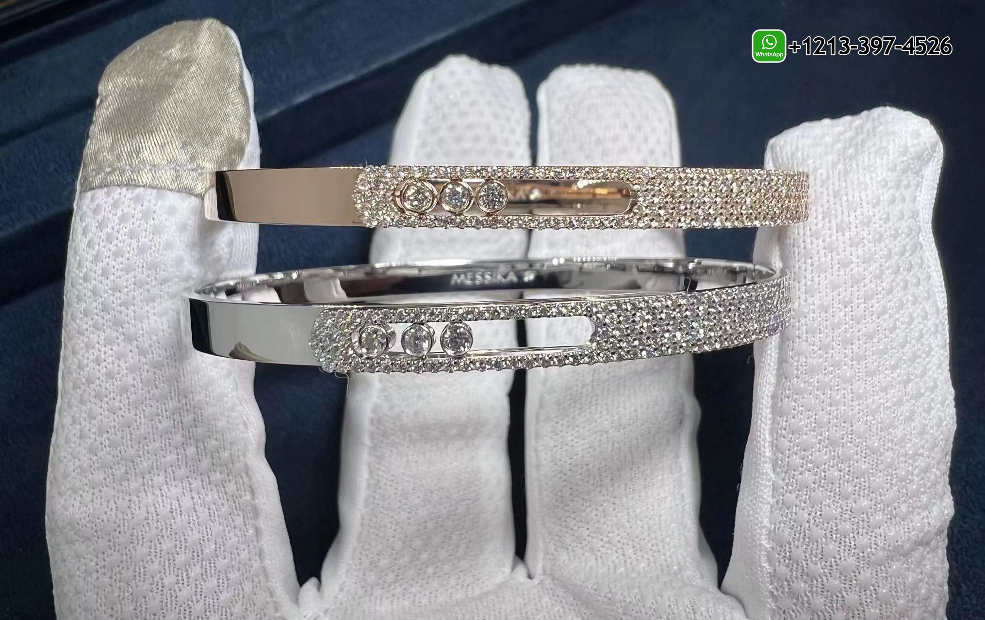 uk1vi2wqsyl Custom Made Best Sellers Quality 1:1 Copy Messika Move Noa Pavé-set Diamond Bangle Bracelet - High Quality 18k Gold and Diamond Luxury Distinctive Collection Designer Jewelry Customized Factory Price - Image 8