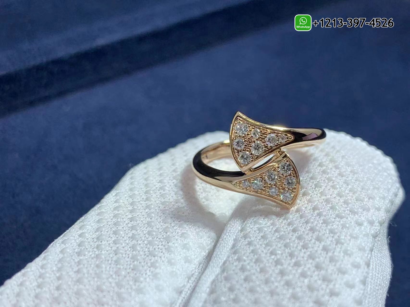 umlaaxohkvd Custom Made Best Quality 1:1 Cheap Bulgari DIVAS’ DREAM 18K Rose Gold Diamond Ring - High Quality 18k Gold and Diamond Luxury Distinctive Collection Designer Jewelry Customized Factory Price - Image 2