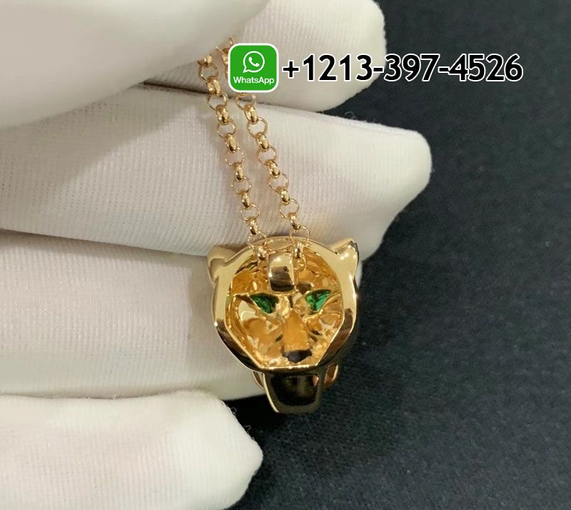 uncoq1hvlyi Custom Made Best Quality 1:1 Panthère de Cartier 18K Yellow Gold Tsavorite Garnets Necklace - High Quality 18k Gold and Diamond Luxury Distinctive Collection Designer Jewelry Customized Factory Price - Image 4