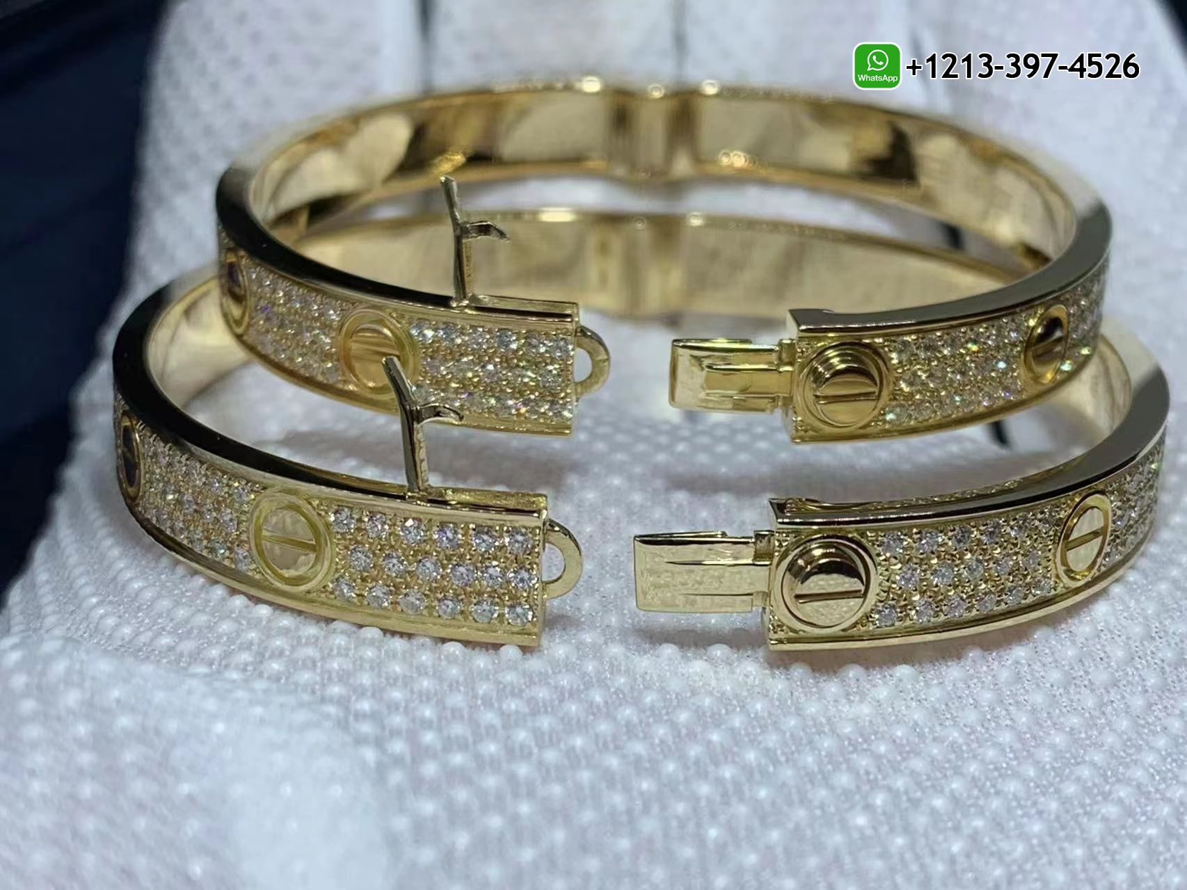 uxbuuegct5t Best Sellers 1:1 Quality Cheap Custom Made Cartier 18k Yellow Gold with Pave Diamonds LOVE Bracelet - High Quality 18k Gold and Diamond Luxury Distinctive Collection Designer Jewelry Customized Factory Price - Image 9