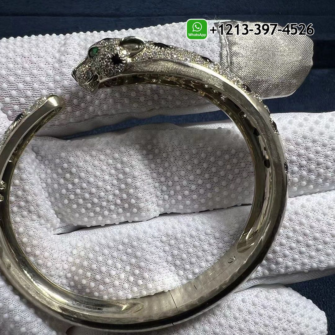 v0dsphihwet Cartier Panthère de Cartier Bracelet in 18k White Gold with 225 Diamonds N6715617 - High Quality 18k Gold and Diamond Luxury Distinctive Collection Designer Jewelry Customized Factory Price