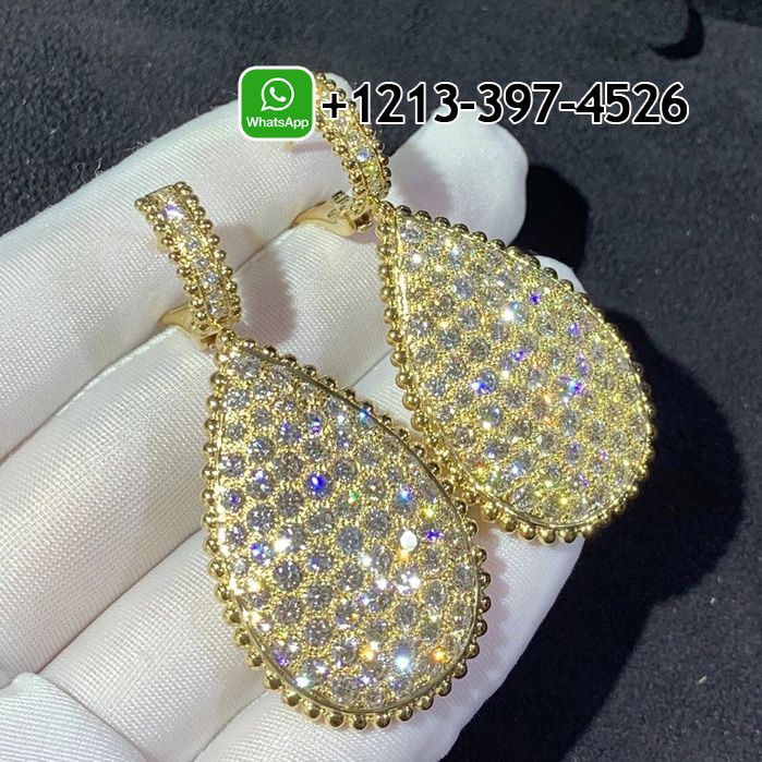 v4sdgipw1mw Custom Made Best Sellers Quality 1:1 Boucheron Sleepers Serpent Bohème 18k Yellow Gold Pave Diamonds Drop Earrings - High Quality 18k Gold and Diamond Luxury Distinctive Collection Designer Jewelry Customized Factory Price - Image 3