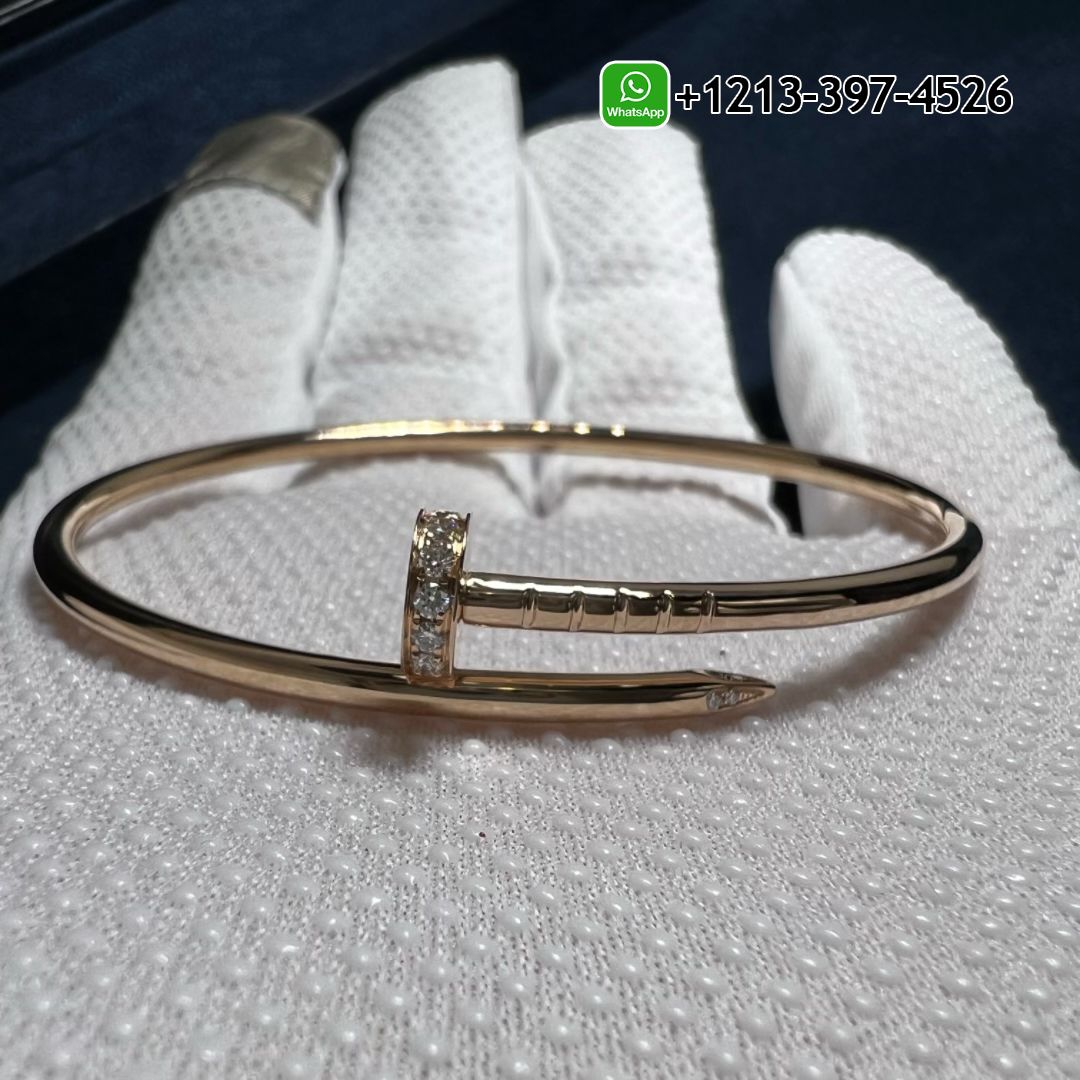 varxf034gxm Cartier 18K Rose Gold Diamond Juste Un Clou Small Model Nail Bracelet B6065817 - High Quality 18k Gold and Diamond Luxury Distinctive Collection Designer Jewelry Customized Factory Price - Image 3