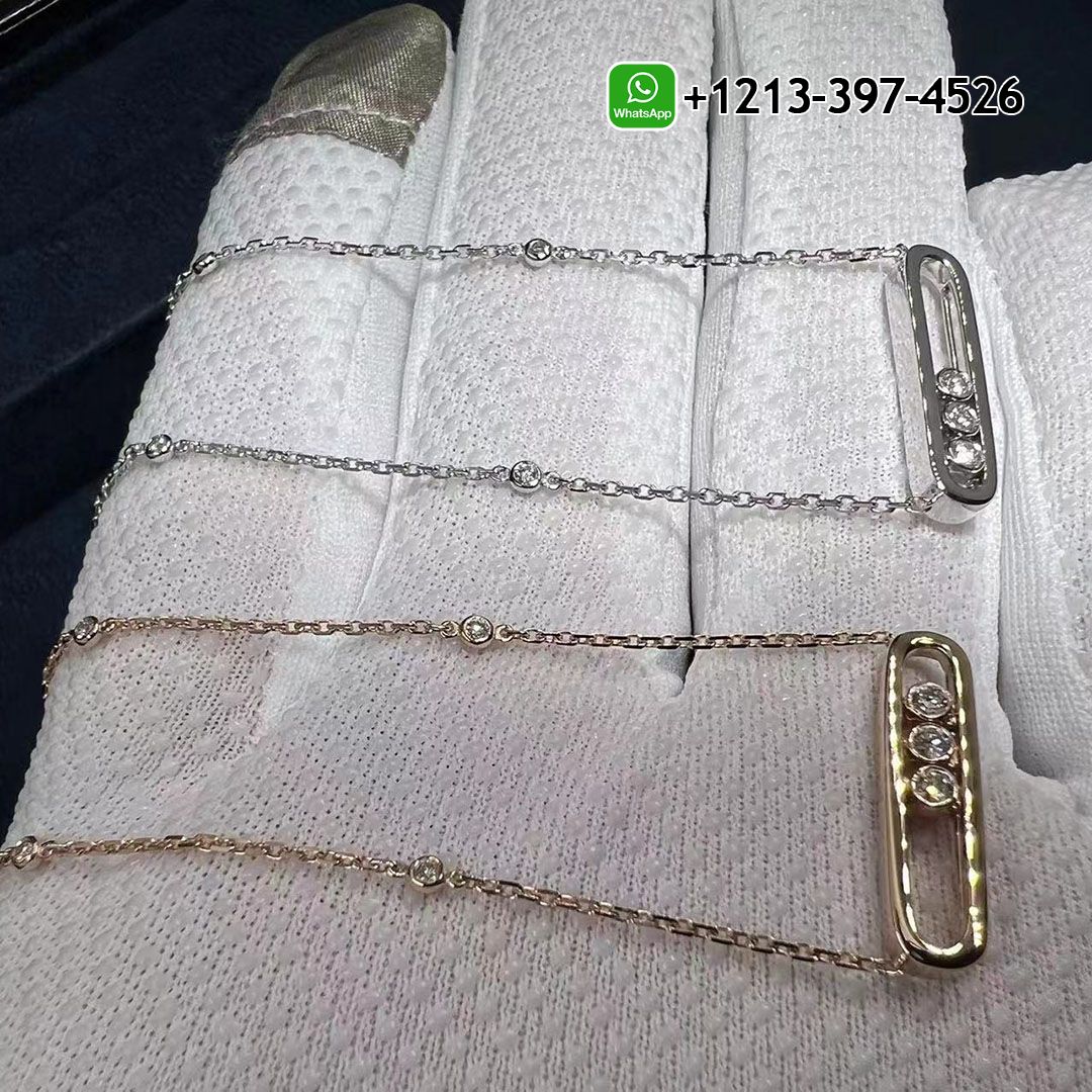 Best Sellers 1:1 Quality Cheap Custom Made Messika Baby Move 18K White Gold Diamond Necklace - High Quality 18k Gold and Diamond Luxury Distinctive Collection Designer Jewelry Customized Factory Price Veu52unvrkr