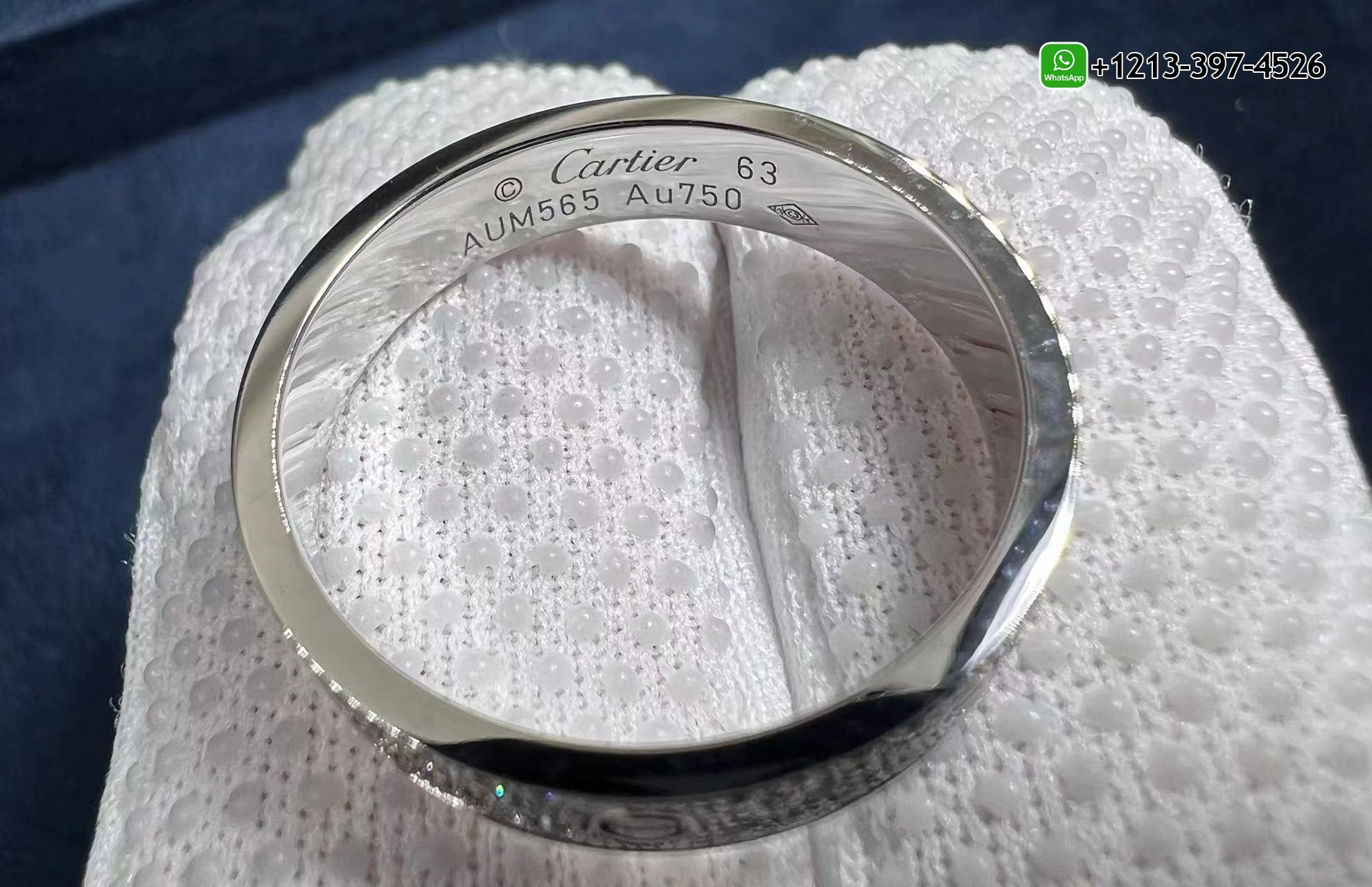 vgyorw4p0ul Cartier 18K White Gold Diamond Paved 4mm LOVE Wedding Band Ring B4083400 - High Quality 18k Gold and Diamond Luxury Distinctive Collection Designer Jewelry Customized Factory Price - Image 3
