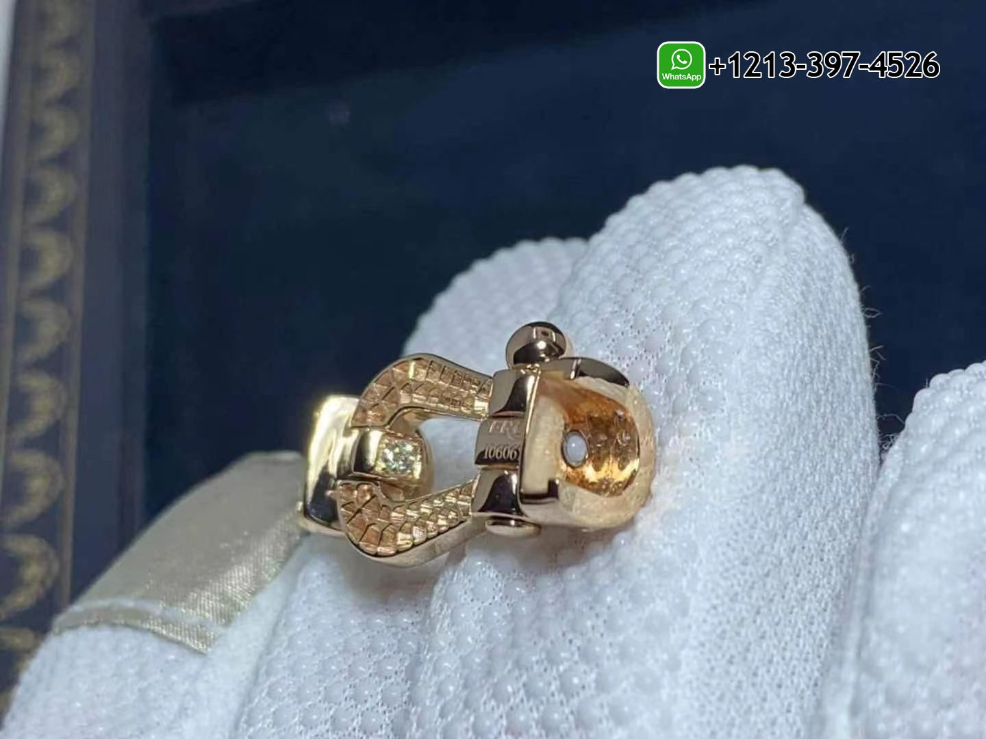 vhjnsp0chj2 Fred Force 10 18k Rose Gold And Diamonds Large Model Bracelet - High Quality 18k Gold and Diamond Luxury Distinctive Collection Designer Jewelry Customized Factory Price - Image 3