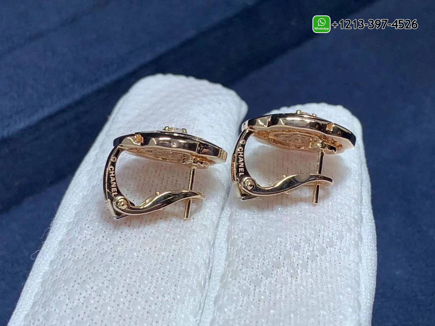 vookuxw0sef Best Sellers 1:1 Quality Cheap Chanel 18k Rose Gold & Diamond Extrait De Camélia Earrings - High Quality 18k Gold and Diamond Luxury Distinctive Collection Designer Jewelry Customized Factory Price - Image 3