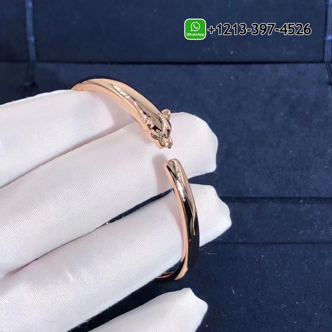 vqe0lhz33hr Custom Made Best Quality 1:1 Cheap Catier Pure18K Rose Gold Small Model Panthere De Cartier Bracelet - High Quality 18k Gold and Diamond Luxury Distinctive Collection Designer Jewelry Customized Factory Price - Image 5