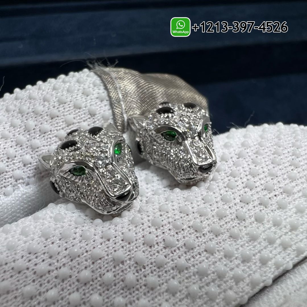 vrqpyx0o0f2 Custom Made Best Sellers Quality 1:1 Cartier Panthère de Cartier 18K White Gold Diamond Earrings - High Quality 18k Gold and Diamond Luxury Distinctive Collection Designer Jewelry Customized Factory Price - Image 7