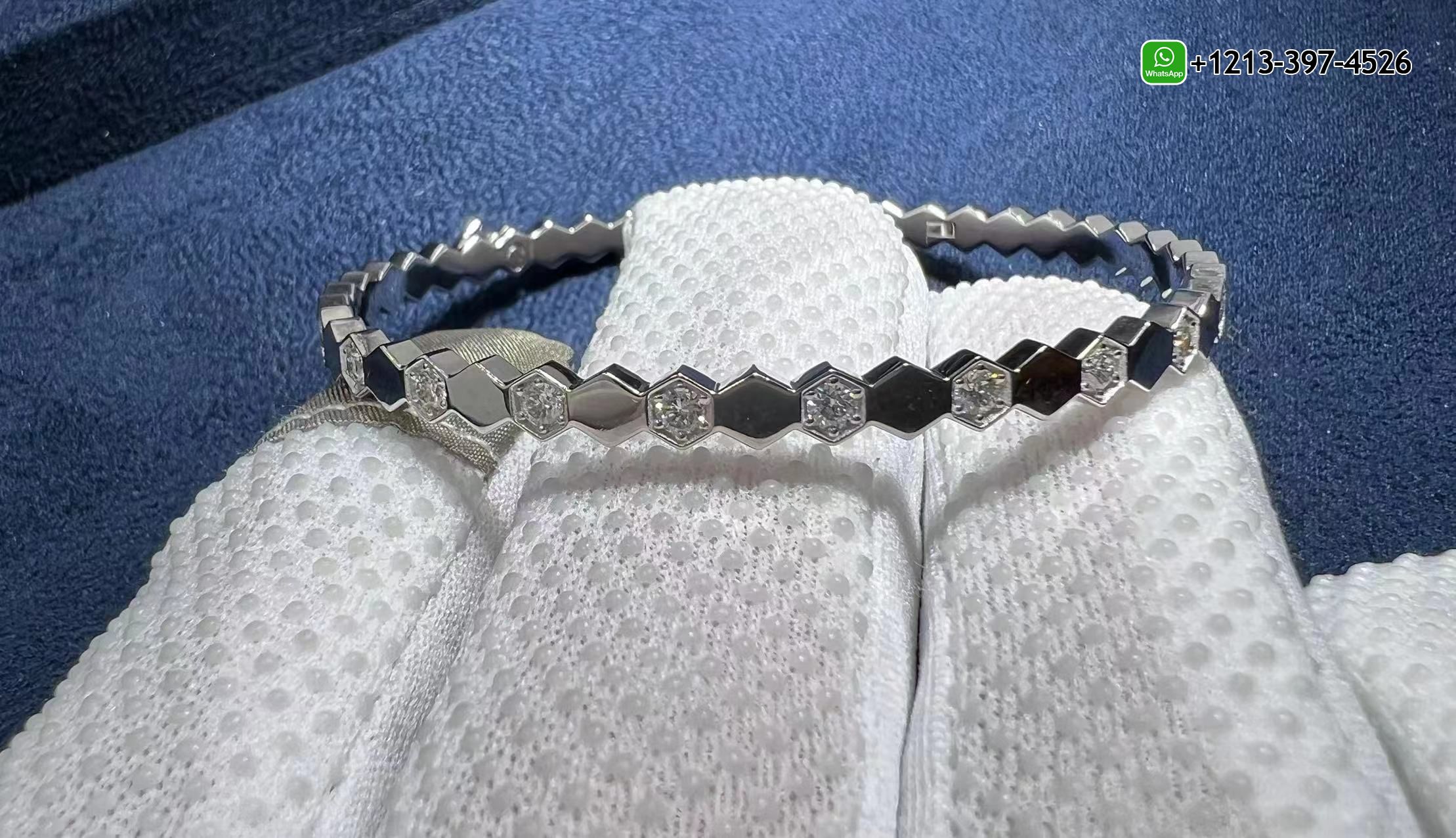 vrsulsjhken 1:1 Quality Chaumet Bee My Love Half Pavé Diamond 18k White Gold Bracelet - High Quality 18k Gold and Diamond Luxury Distinctive Collection Designer Jewelry Customized Factory Price - Image 6