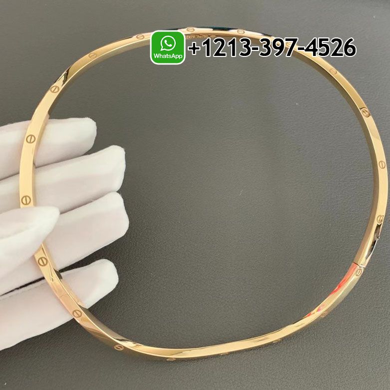 vshtgjxt3kz Custom Made Best Sellers Quality 1:1 Cartier 18K Yellow Gold Collar Love Necklace - High Quality 18k Gold and Diamond Luxury Distinctive Collection Designer Jewelry Customized Factory Price - Image 8