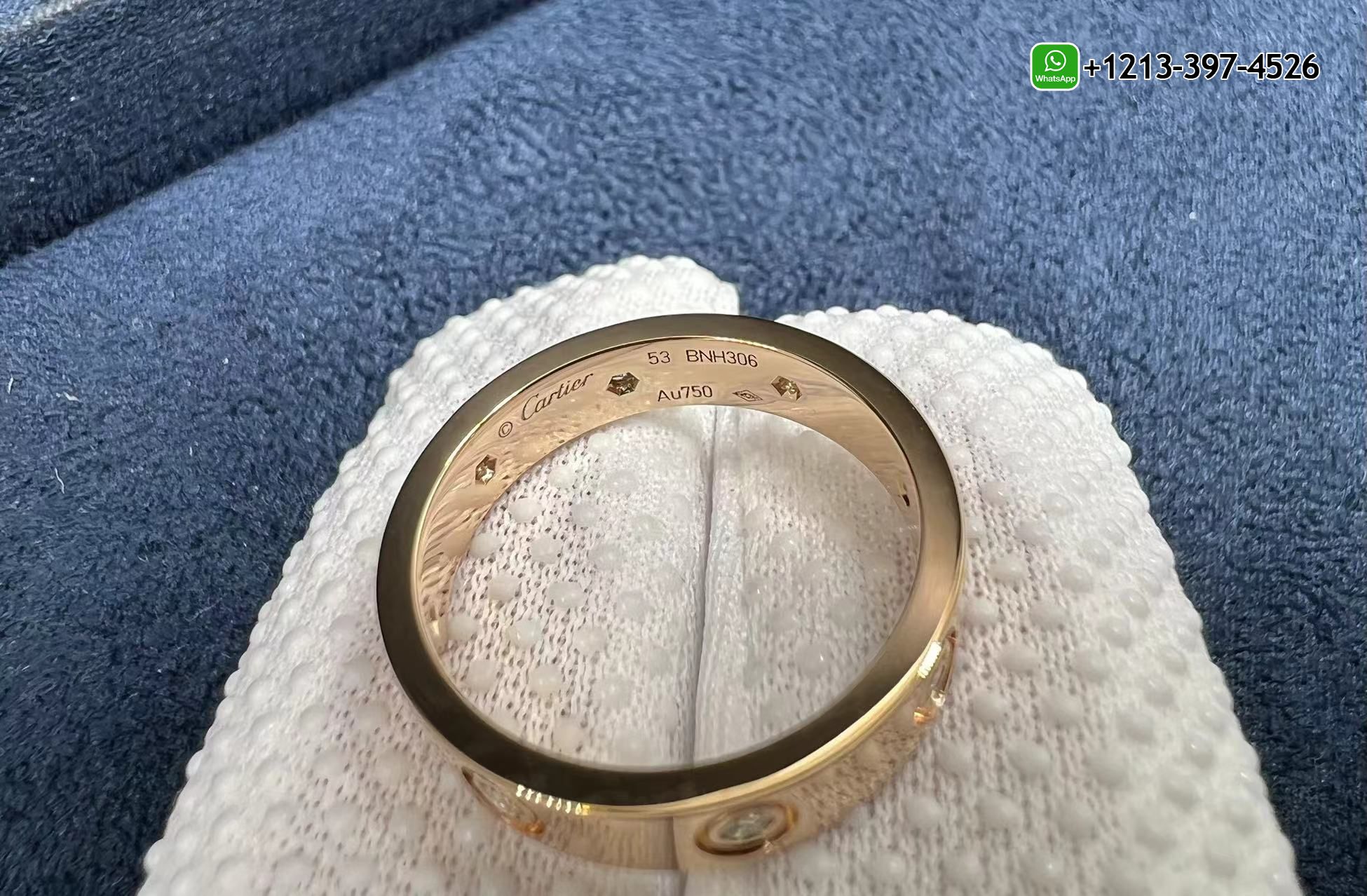 vvtk0ekuzk4 Custom Made 1:1 Best Quality Cheap Cartier 18k Rose Gold 4MM Band 8 Diamond LOVE Ring Replica - High Quality 18k Gold and Diamond Luxury Distinctive Collection Designer Jewelry Customized Factory Price - Image 3