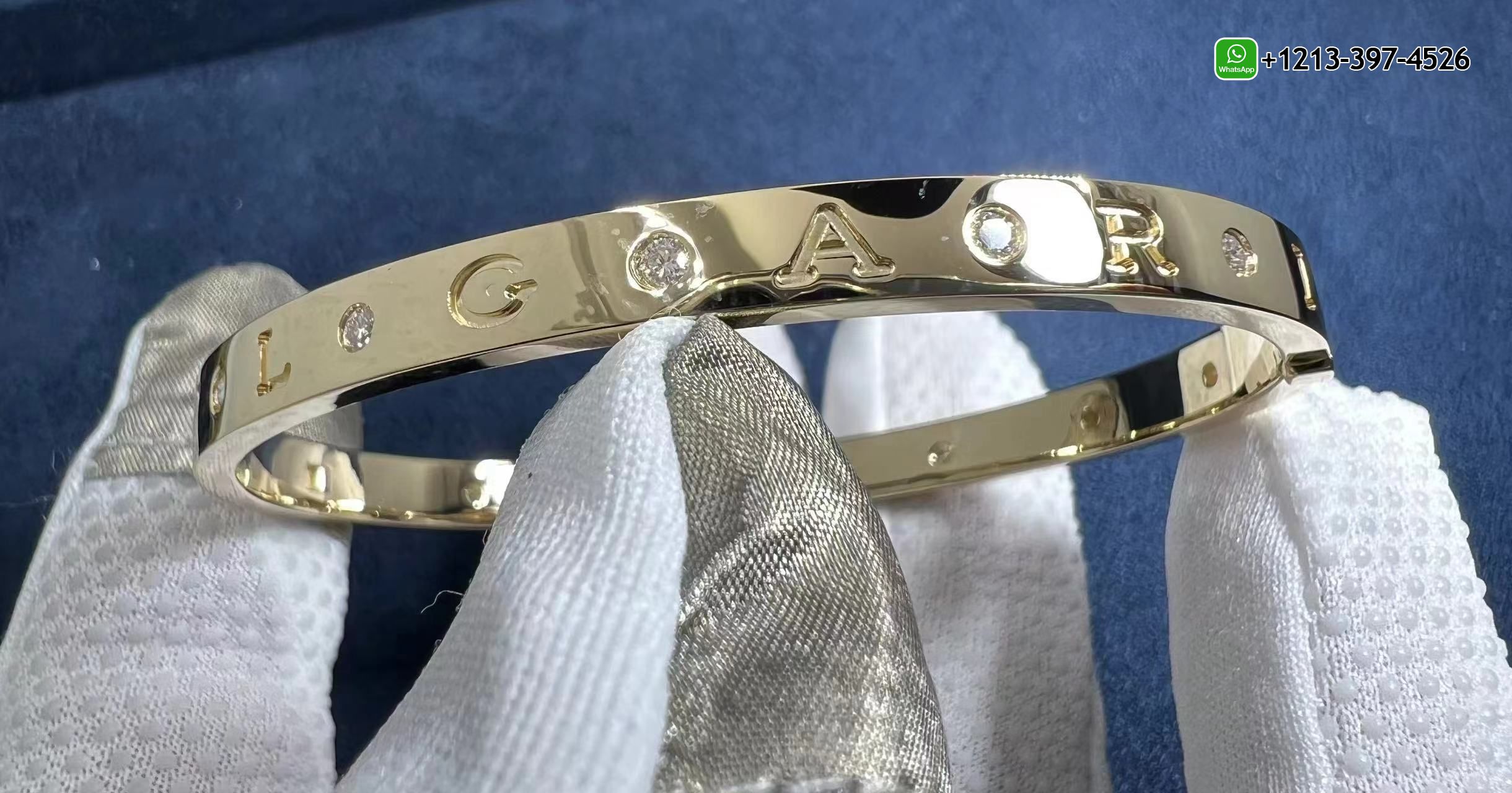 vyaw25fm2am 1:1 Copy Bulgari BVLGARI 18K Yellow Gold Diamond Bracelet - High Quality 18k Gold and Diamond Luxury Distinctive Collection Designer Jewelry Customized Factory Price - Image 8