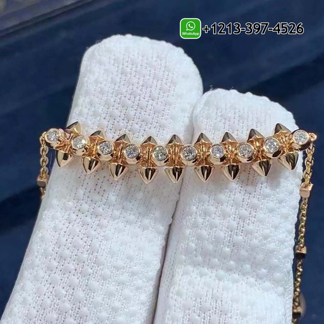 Custom Made Best Quality 1:1 Cheap Cartier Clash De Cartier 18K Rose Gold Diamonds Necklace - High Quality 18k Gold and Diamond Luxury Distinctive Collection Designer Jewelry Customized Factory Price Vynpfaea2xz