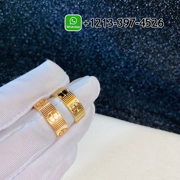 w4aqwadenzj Custom Made Cartier LOVE Unlimited 18k Yellow Gold Ring - High Quality 18k Gold and Diamond Luxury Distinctive Collection Designer Jewelry Customized Factory Price - Image 3