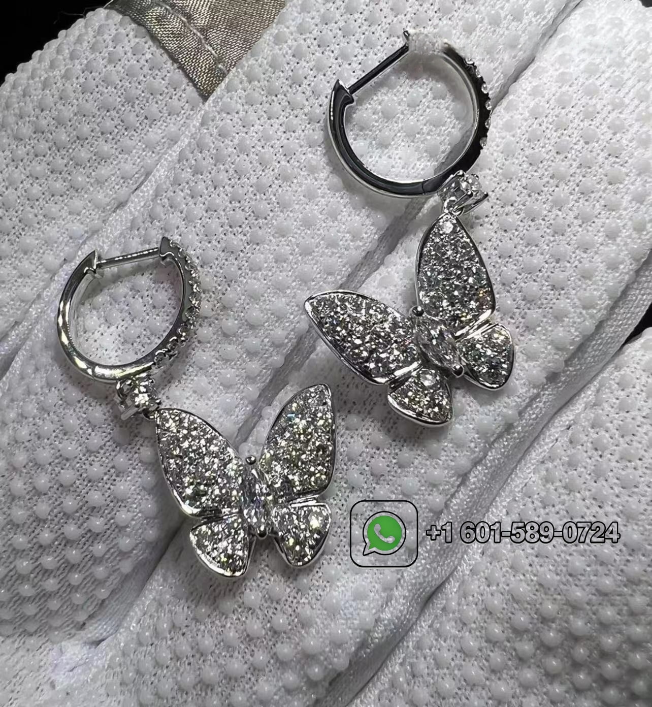 watermarked graff pave butterfly 18k white gold diamond drop earrings rge642 5
