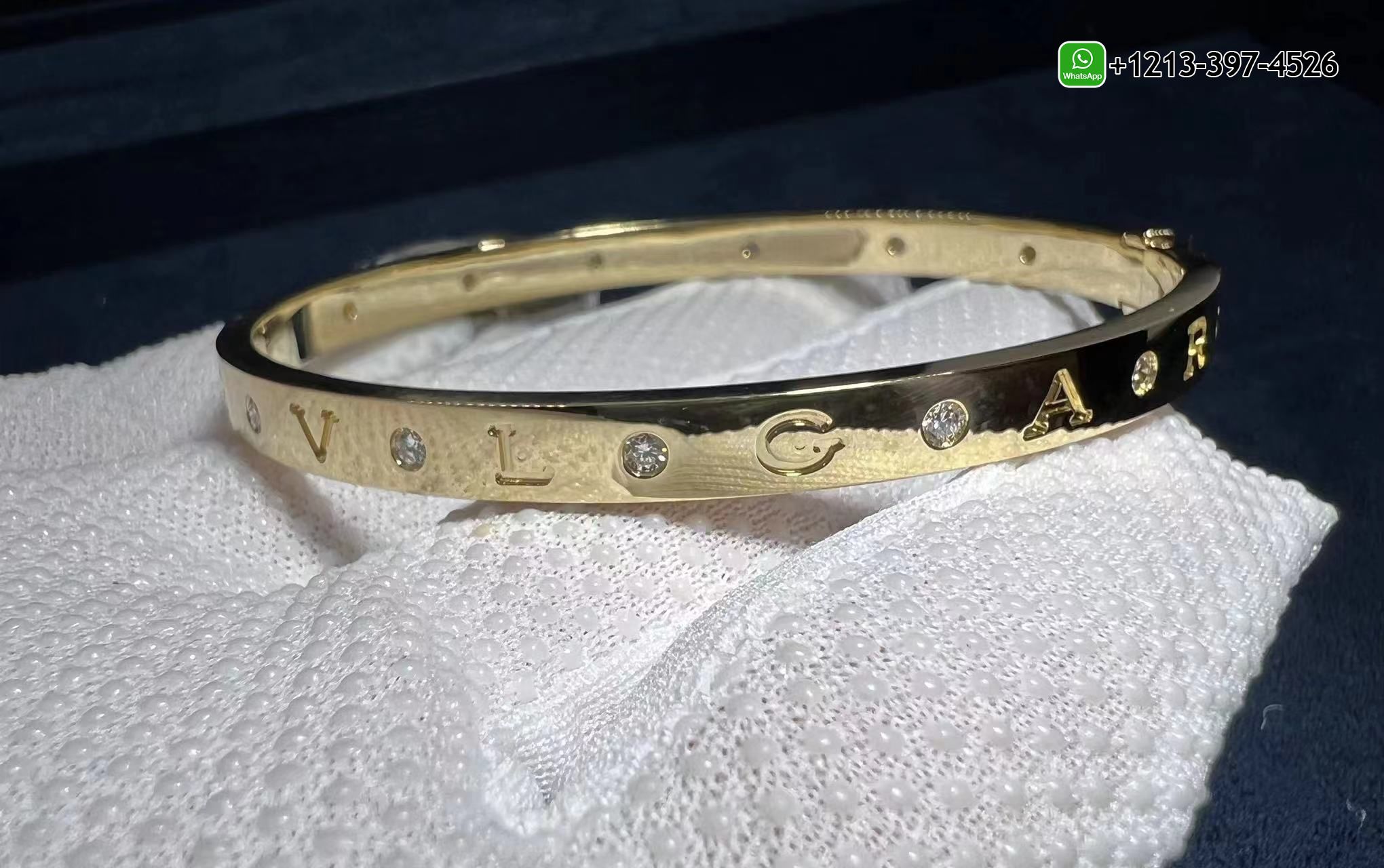 wdkvhprirm0 1:1 Copy Bulgari BVLGARI 18K Yellow Gold Diamond Bracelet - High Quality 18k Gold and Diamond Luxury Distinctive Collection Designer Jewelry Customized Factory Price - Image 3
